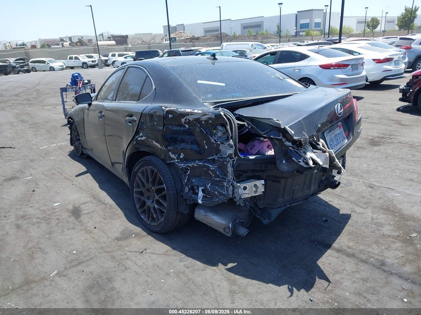 2012 Lexus Is VIN JTHBF5C2XC5180482 IAAI salvage auction — FRONT & REAR, Salvage Title, sold $175 on 2026-07-10 (photo 3)