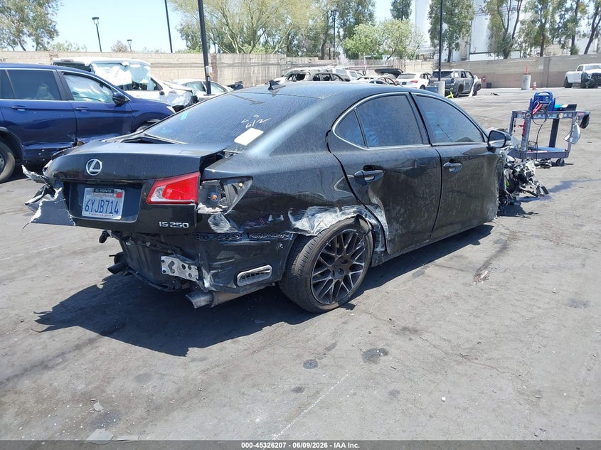 2012 Lexus Is VIN JTHBF5C2XC5180482 IAAI salvage auction — FRONT & REAR, Salvage Title, sold $175 on 2026-07-10 (photo 4)