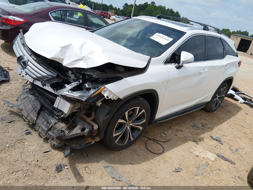 2019 Lexus Rx VIN JTJGZKCA5K2011827 IAAI salvage auction — FRONT END, Salvage (North Carolina), sold $5,400 on 2026-07-11 (photo 2)