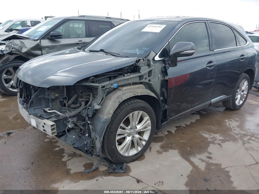 2011 Lexus Rx 450h VIN JTJZB1BA2B2405598 IAAI salvage auction — FRONT END, Original (Texas), sold $2,450 on 2026-07-11 (photo 2)