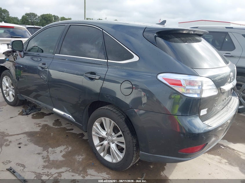 2011 Lexus Rx 450h VIN JTJZB1BA2B2405598 IAAI salvage auction — FRONT END, Original (Texas), sold $2,450 on 2026-07-11 (photo 3)