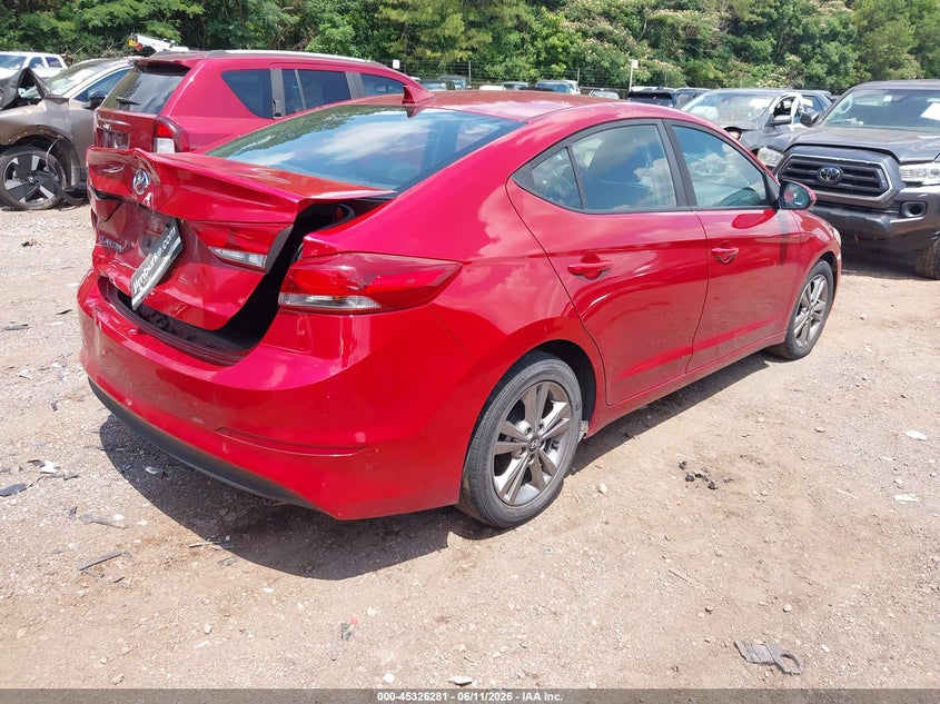 2017 Hyundai Elantra VIN KMHD84LF7HU427774 IAAI salvage auction — REAR END, Salvage (Alabama), sold $725 on 2026-07-08 (photo 4)