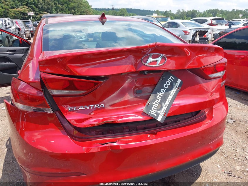 2017 Hyundai Elantra VIN KMHD84LF7HU427774 IAAI salvage auction — REAR END, Salvage (Alabama), sold $725 on 2026-07-08 (photo 6)