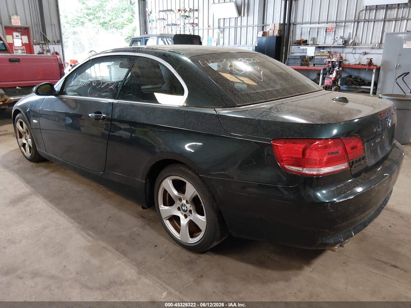 2007 BMW 3 series VIN WBAWR33597PX78336 IAAI salvage auction — NORMAL WEAR, Clear (Massachusetts), sold $725 on 2026-07-14 (photo 3)