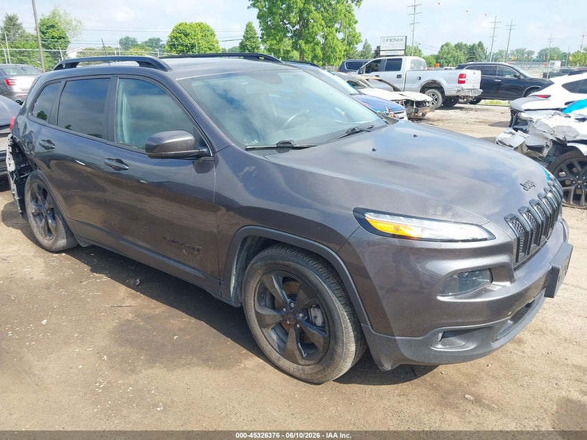 2018 Jeep Cherokee VIN 1C4PJMDX4JD541797 IAAI salvage auction — RIGHT REAR, Salvage Title, sold $3,000 on 2026-08-07 (photo 1)