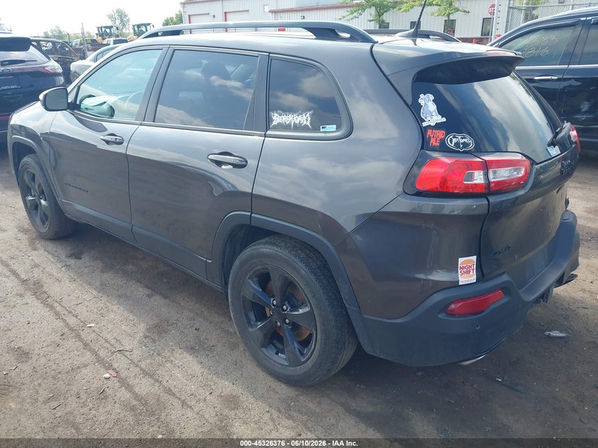 2018 Jeep Cherokee VIN 1C4PJMDX4JD541797 IAAI salvage auction — RIGHT REAR, Salvage Title, sold $3,000 on 2026-08-07 (photo 3)