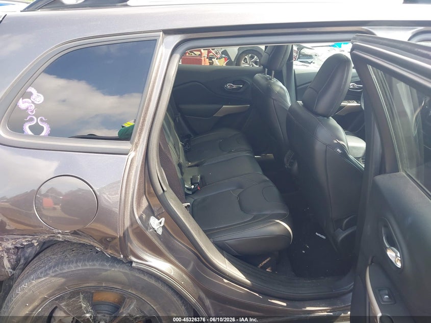 2018 Jeep Cherokee VIN 1C4PJMDX4JD541797 IAAI salvage auction — RIGHT REAR, Salvage Title, sold $3,000 on 2026-08-07 (photo 8)