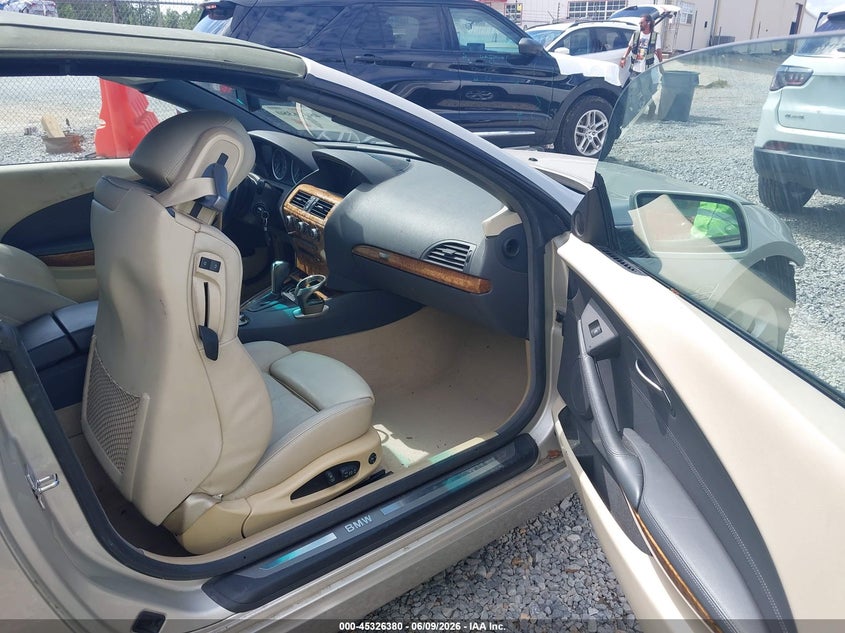 2005 BMW 6er VIN WBAEK73415B327927 IAAI salvage auction — NORMAL WEAR, Clear (Alabama), sold $325 on 2026-07-24 (photo 5)