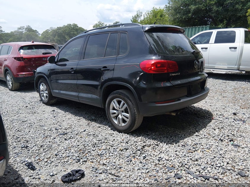 2016 Volkswagen Tiguan VIN WVGAV7AX2GW569042 IAAI salvage auction — LEFT FRONT, Salvage Title, sold $600 on 2026-07-09 (photo 3)