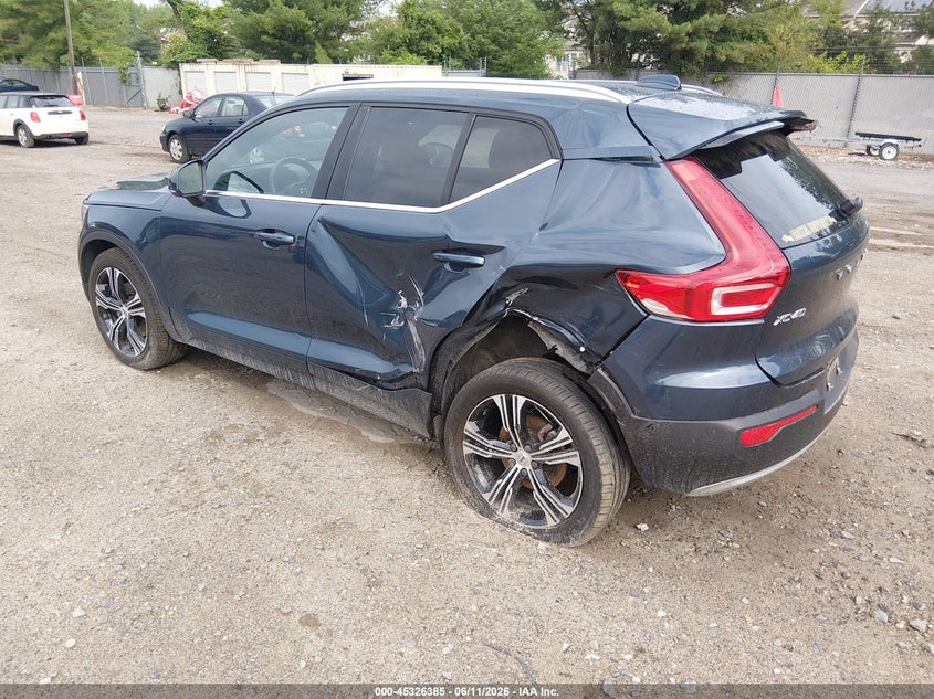 2022 Volvo Xc40 VIN YV4162UL1N2772714 IAAI salvage auction — LEFT REAR, Salvage (Pennsylvania), sold $8,850 on 2026-07-21 (photo 3)