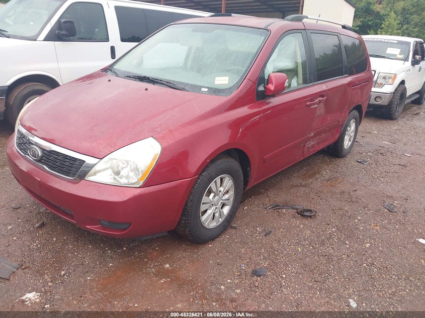 2012 Kia SEDONA VIN KNDMG4C76C6464571 IAAI salvage auction — LEFT SIDE, Salvage Title, sold $275 on 2026-07-08 (photo 2)