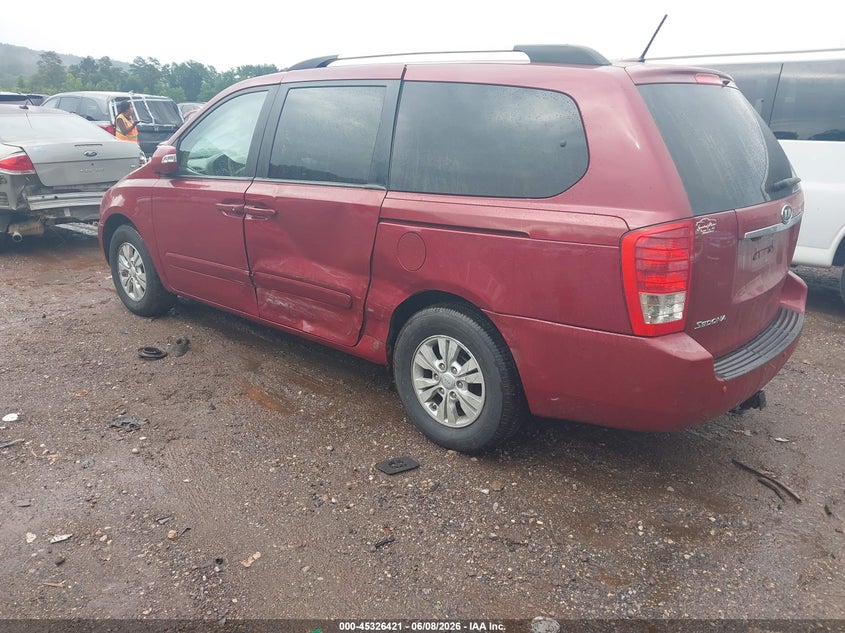 2012 Kia SEDONA VIN KNDMG4C76C6464571 IAAI salvage auction — LEFT SIDE, Salvage Title, sold $275 on 2026-07-08 (photo 3)