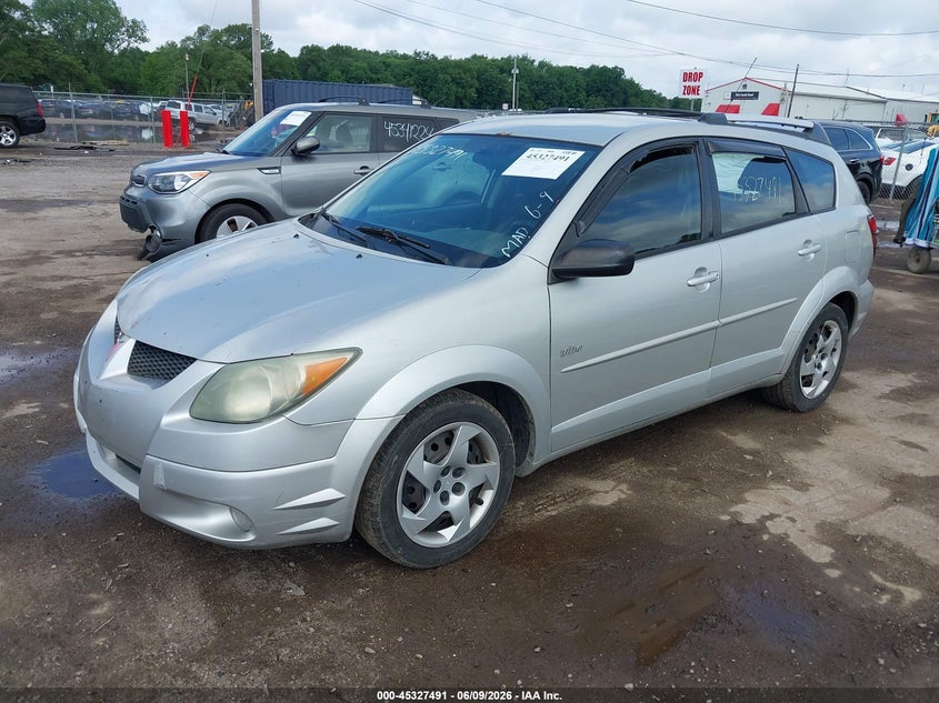2004 Pontiac Vibe VIN 5Y2SL628X4Z423627 IAAI salvage auction — REAR END, Clear (Indiana), sold $275 on 2026-07-21 (photo 2)