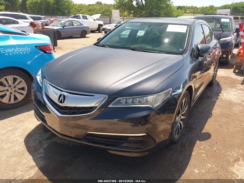 2015 Acura Tlx VIN 19UUB1F33FA010383 IAAI salvage auction — LEFT REAR, Clear (Oklahoma), sold $2,250 on 2026-09-30 (photo 2)