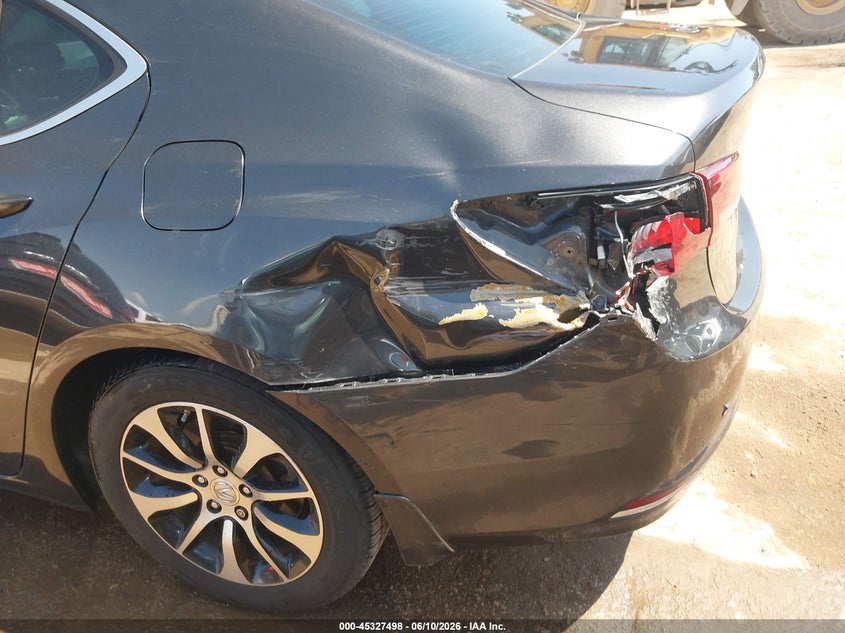 2015 Acura Tlx VIN 19UUB1F33FA010383 IAAI salvage auction — LEFT REAR, Clear (Oklahoma), sold $2,250 on 2026-09-30 (photo 6)