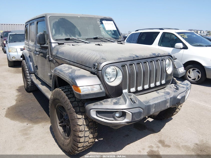 2019 Jeep Wrangler / VIN 1C4HJXEN7KW535839 IAAI salvage auction — RIGHT FRONT, Salvage Title, sold $12,400 on 2026-07-19 (photo 6)
