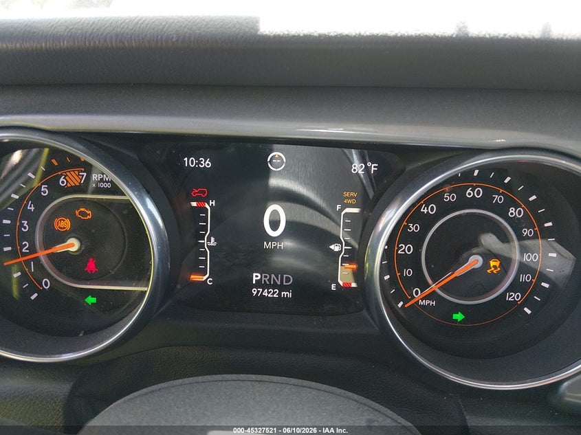 2019 Jeep Wrangler / VIN 1C4HJXEN7KW535839 IAAI salvage auction — RIGHT FRONT, Salvage Title, sold $12,400 on 2026-07-19 (photo 7)
