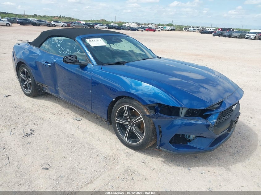 2024 Ford Mustang VIN 1FAGP8UH8R5101396 IAAI salvage auction — SIDE, Original (Texas), sold $9,600 on 2026-07-30 (photo 1)