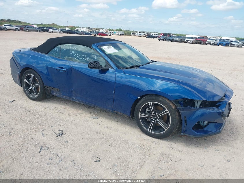 2024 Ford Mustang VIN 1FAGP8UH8R5101396 IAAI salvage auction — SIDE, Original (Texas), sold $9,600 on 2026-07-30 (photo 6)