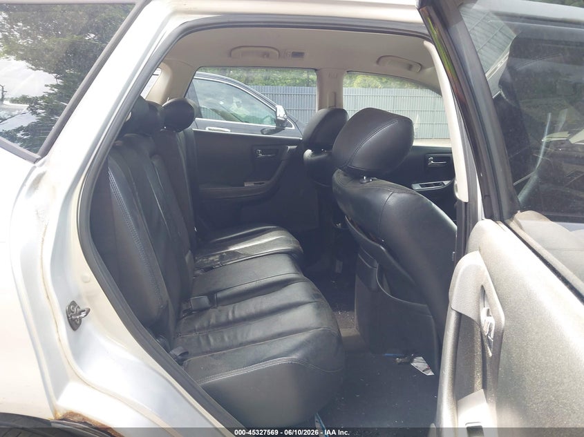 2006 Nissan Murano VIN JN8AZ08W76W506115 IAAI salvage auction — FRONT & REAR, Salvage (New Jersey), sold $425 on 2026-07-22 (photo 8)
