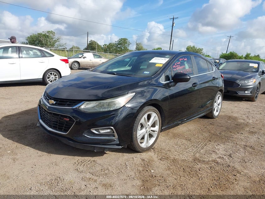 2017 Chevrolet Cruze VIN 3G1BE6SM2HS557275 IAAI salvage auction — REAR END, Original (Texas), sold $1,600 on 2026-07-26 (photo 2)
