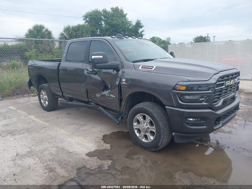 2025 Ram 2500 VIN 3C63R5DL8SG534860 IAAI salvage auction — LEFT & RIGHT, Salvage Title, sold $19,975 on 2026-07-29 (photo 1)
