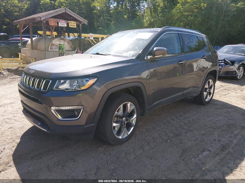 2018 Jeep Compass VIN 3C4NJDCB9JT316329 IAAI salvage auction — FRONT END, Salvage Title, sold $1,900 on 2026-08-13 (photo 2)