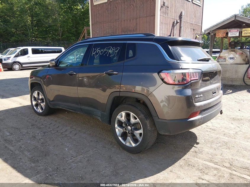 2018 Jeep Compass VIN 3C4NJDCB9JT316329 IAAI salvage auction — FRONT END, Salvage Title, sold $1,900 on 2026-08-13 (photo 3)