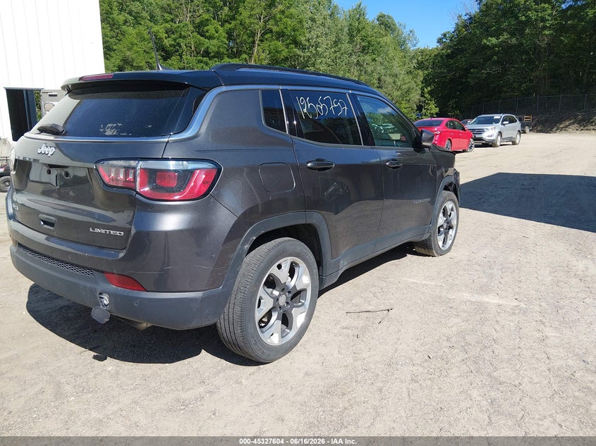 2018 Jeep Compass VIN 3C4NJDCB9JT316329 IAAI salvage auction — FRONT END, Salvage Title, sold $1,900 on 2026-08-13 (photo 4)