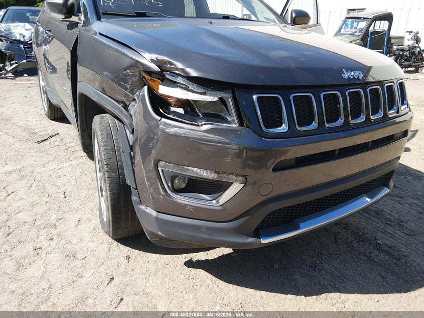 2018 Jeep Compass VIN 3C4NJDCB9JT316329 IAAI salvage auction — FRONT END, Salvage Title, sold $1,900 on 2026-08-13 (photo 6)