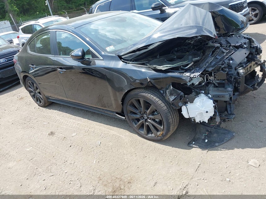 2025 Mazda 3 VIN JM1BPABMXS1766681 IAAI salvage auction — FRONT END, Salvage (Idaho), sold $1,850 on 2026-07-28 (photo 1)