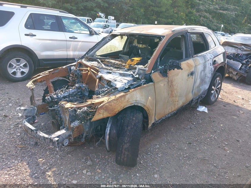2023 Audi Q5 VIN WA1EAAFY8P2055925 IAAI salvage auction — ENGINE BURN, Certificate Of Destruction (Florida), sold $900 on 2026-07-15 (photo 2)