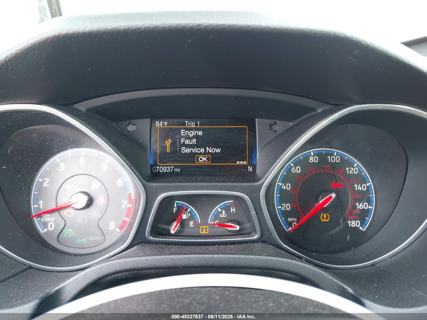 2017 Ford Focus rs VIN WF0DP3THXH4120356 IAAI salvage auction — FRONT END, Salvage Title, sold $3,275 on 2026-07-29 (photo 7)