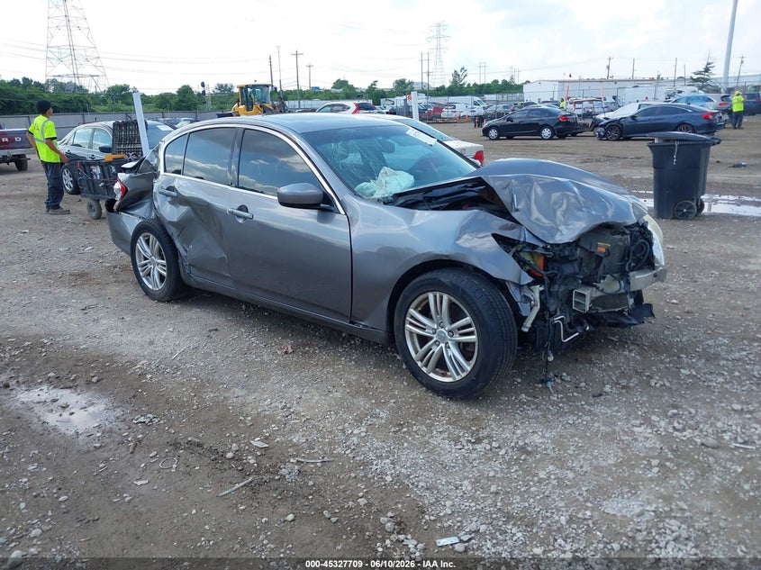 2012 Infiniti G VIN JN1CV6AR8CM675559 IAAI salvage auction — FRONT END, Salvage (Ohio), sold $375 on 2026-07-16 (photo 1)