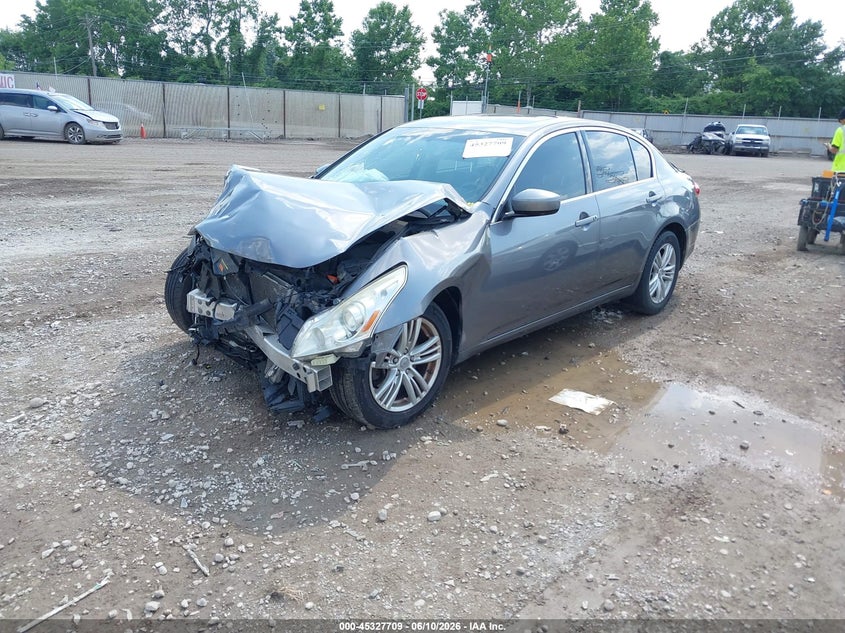 2012 Infiniti G VIN JN1CV6AR8CM675559 IAAI salvage auction — FRONT END, Salvage (Ohio), sold $375 on 2026-07-16 (photo 2)