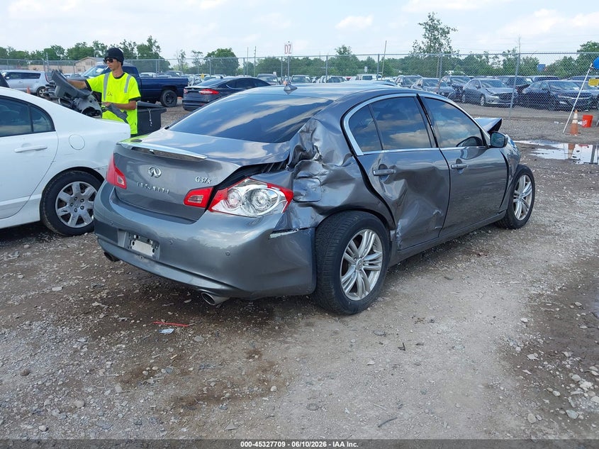 2012 Infiniti G VIN JN1CV6AR8CM675559 IAAI salvage auction — FRONT END, Salvage (Ohio), sold $375 on 2026-07-16 (photo 4)