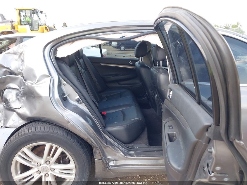 2012 Infiniti G VIN JN1CV6AR8CM675559 IAAI salvage auction — FRONT END, Salvage (Ohio), sold $375 on 2026-07-16 (photo 8)
