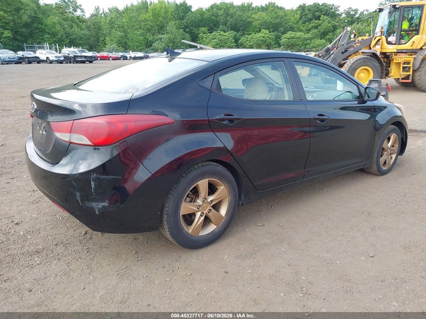 2011 Hyundai Elantra VIN KMHDH4AE9BU127896 IAAI salvage auction — NORMAL WEAR, Clear (New Jersey), sold $600 on 2026-07-08 (photo 4)