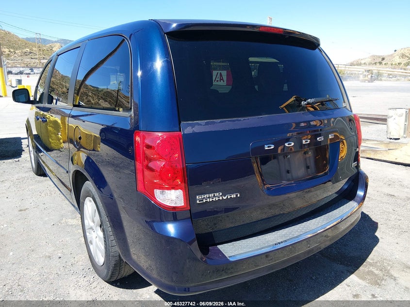 2016 Dodge Grand caravan VIN 2C4RDGBG6GR114776 IAAI salvage auction — ROOF, SF97 (California), sold $8,100 on 2026-07-28 (photo 3)
