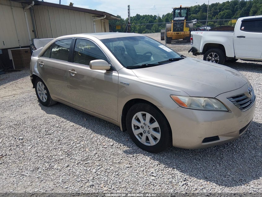 2007 Toyota Camry hybrid VIN JTNBB46K273021004 IAAI salvage auction — FRONT & REAR, Salvage (Kentucky), sold $125 on 2026-07-14 (photo 1)