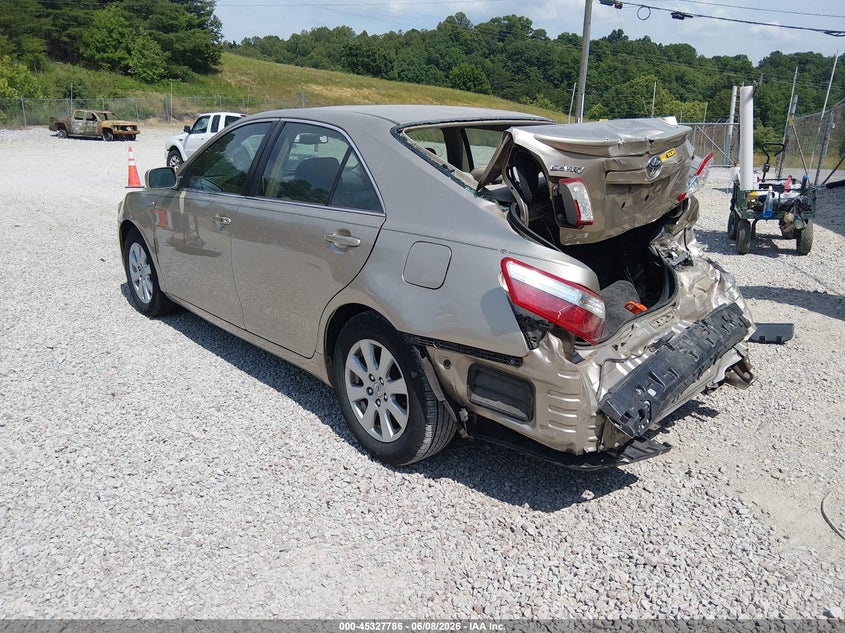 2007 Toyota Camry hybrid VIN JTNBB46K273021004 IAAI salvage auction — FRONT & REAR, Salvage (Kentucky), sold $125 on 2026-07-14 (photo 3)