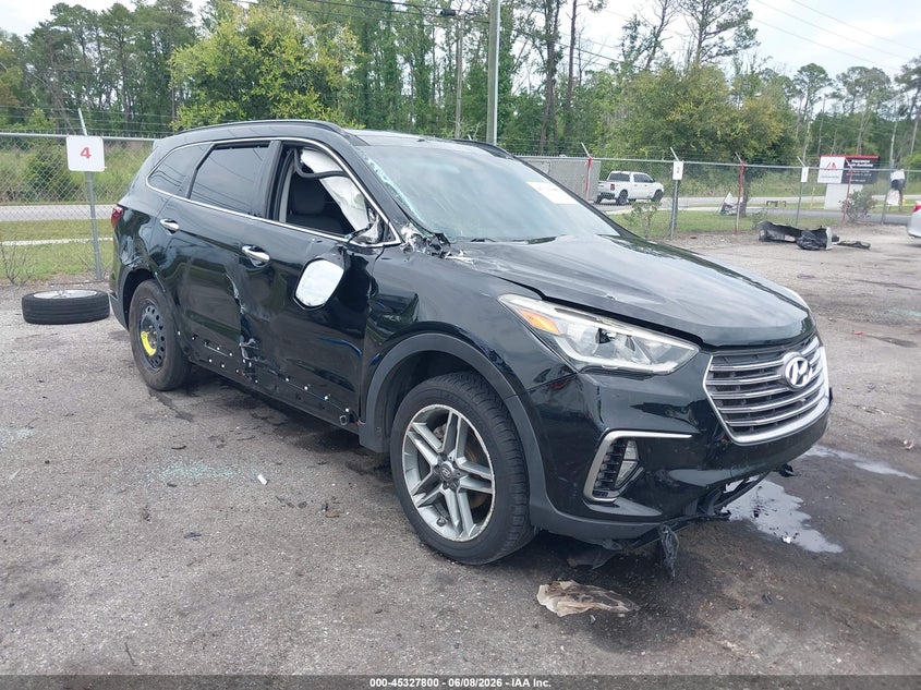 2017 Hyundai Santa fe VIN KM8SR4HF0HU256816 IAAI salvage auction — FRONT END, Rebuildable (Florida), sold $2,000 on 2026-07-28 (photo 1)