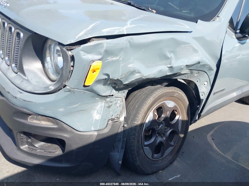 2017 Jeep Renegade VIN ZACCJAAB4HPF61842 IAAI salvage auction — LEFT FRONT, Salvage Title, sold $1,350 on 2026-07-15 (photo 6)