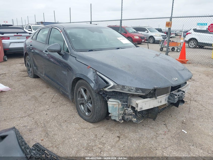 2021 Kia K5 VIN 5XXG14J22MG057386 IAAI salvage auction — THEFT, Salvage (Texas), sold $2,300 on 2026-07-28 (photo 1)