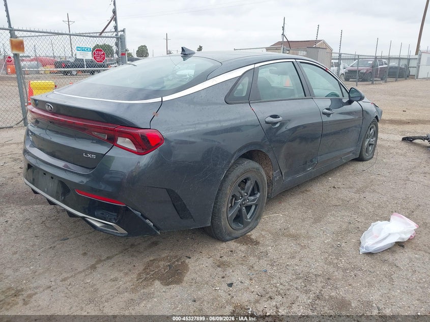 2021 Kia K5 VIN 5XXG14J22MG057386 IAAI salvage auction — THEFT, Salvage (Texas), sold $2,300 on 2026-07-28 (photo 4)