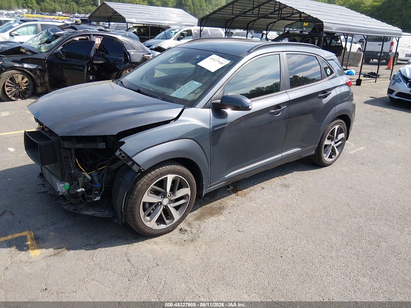 2018 Hyundai Kona VIN KM8K5CA56JU112894 IAAI salvage auction — FRONT END, Salvage Title, sold $1,900 on 2026-07-30 (photo 2)