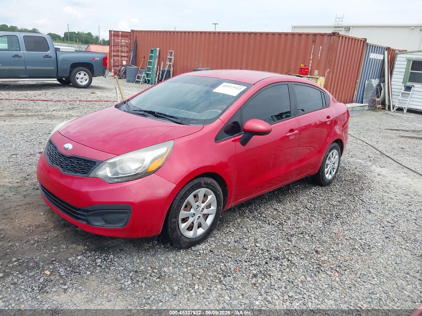 2013 Kia Rio VIN KNADM4A37D6171625 IAAI salvage auction — RIGHT SIDE, Repossession Paperwork (Georgia), sold $700 on 2026-07-06 (photo 2)