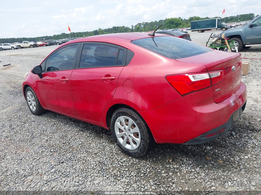 2013 Kia Rio VIN KNADM4A37D6171625 IAAI salvage auction — RIGHT SIDE, Repossession Paperwork (Georgia), sold $700 on 2026-07-06 (photo 3)