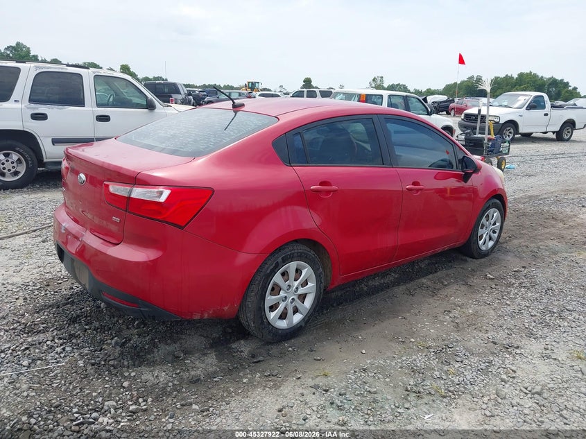2013 Kia Rio VIN KNADM4A37D6171625 IAAI salvage auction — RIGHT SIDE, Repossession Paperwork (Georgia), sold $700 on 2026-07-06 (photo 4)