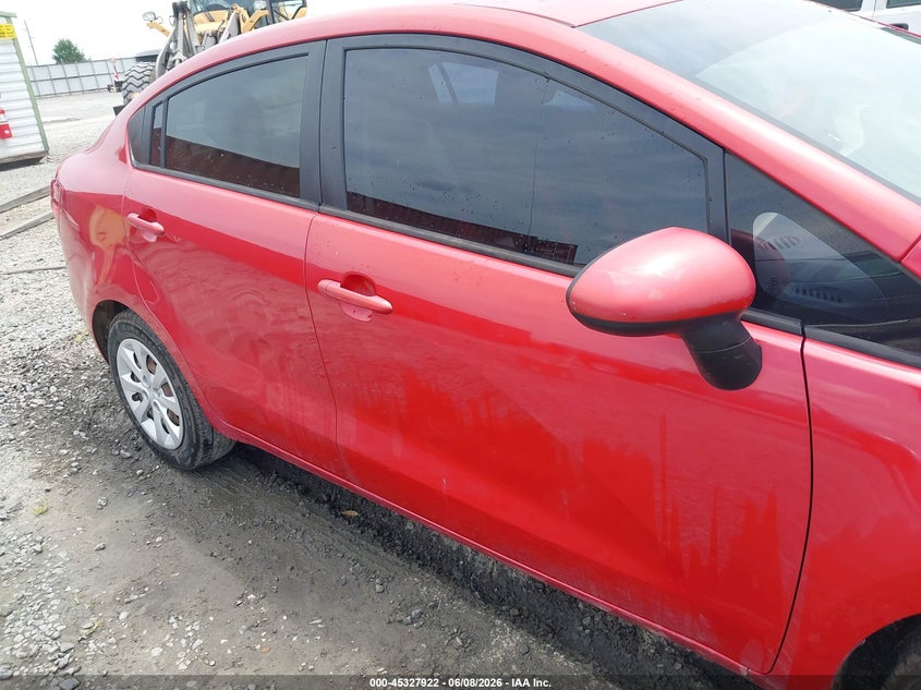 2013 Kia Rio VIN KNADM4A37D6171625 IAAI salvage auction — RIGHT SIDE, Repossession Paperwork (Georgia), sold $700 on 2026-07-06 (photo 6)